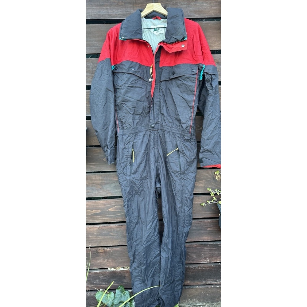 *Vintage REI Elements Snow Ski Suit One Piece Men's Colorblock Retro 90s Sz M
